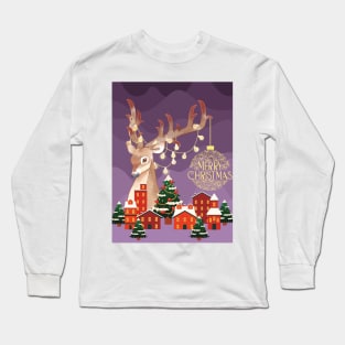 Little Deer Merry Christmas Long Sleeve T-Shirt